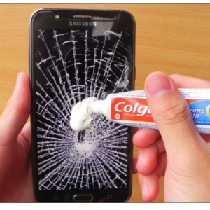 How To Fix Phone Cracked Screen with Toothpaste